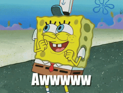 SpongeBob Saying Awwwwww GIF