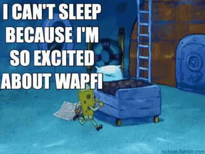 SpongeBob Saying I Can't Sleep Because Excited About Waffle GIF