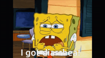 SpongeBob Saying I Got Diarrhea GIF