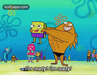 SpongeBob Saying I'm Ready GIF