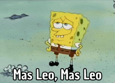 SpongeBob Saying Mas Leo GIF