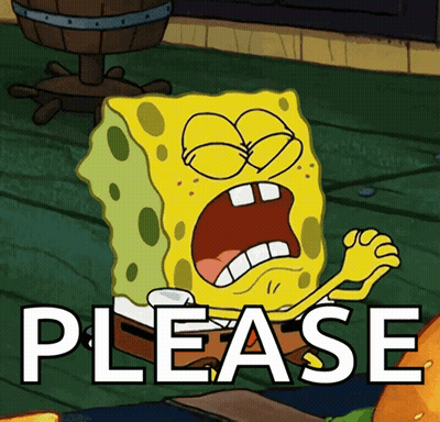 SpongeBob Saying Please At Barrel GIF