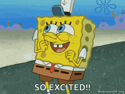 SpongeBob Saying So Excited GIF