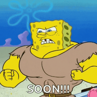 Spongebob Saying Soon With Sword GIF