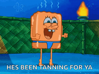SpongeBob Says Been Tanning GIF