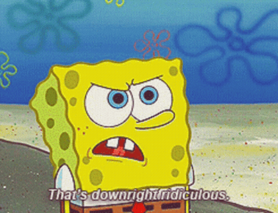 Spongebob Says That's Downright Ridiculous GIF