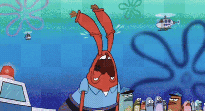 SpongeBob Screaming In Water GIF