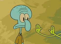 Spongebob Showing Imagination To Squidward GIF