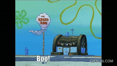 Spongebob Sign Saying The Krusty Krab GIF