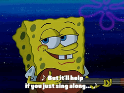 Spongebob Singing Along GIF