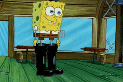 Spongebob Singing Bouncy Squidward Eyes GIF