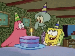 Spongebob Singing Happy Birthday Squidward GIF