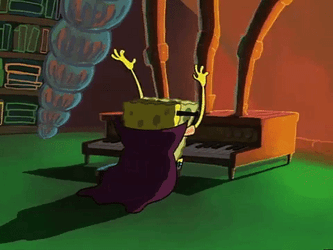 Spongebob Singing Playing Piano GIF
