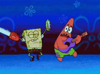 Spongebob Singing Rocking GIF