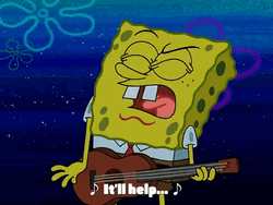 Spongebob Singing Says It'll Help GIF
