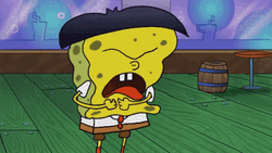 Spongebob Singing Spit GIF