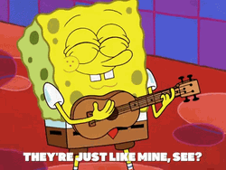 Spongebob Singing They're Just Like Mine GIF