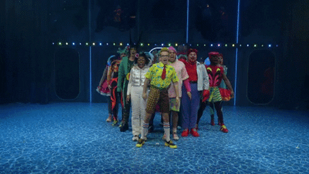 Spongebob Singing With Characters Opera Live GIF