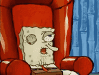SpongeBob Sitting In A Chair GIF