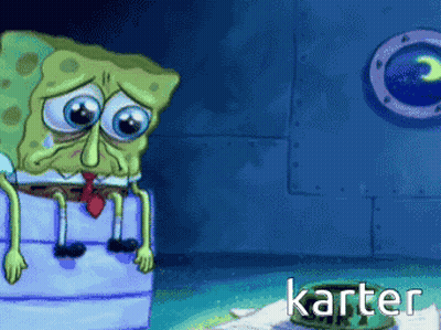 SpongeBob Sitting On Box Karter GIF