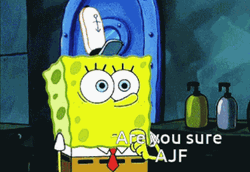 Spongebob Smile Are You Sure  GIF