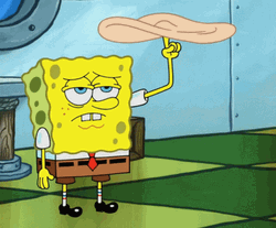 SpongeBob Spinning Pizza Dough GIF