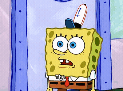 SpongeBob Sponge Bash Standing In Water GIF