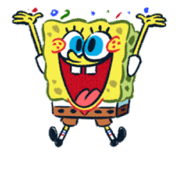 Spongebob Spongebob Confetti Sticker GIF
