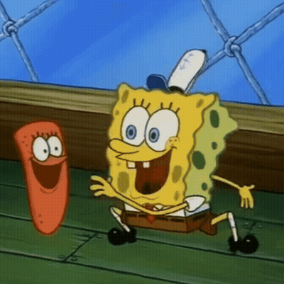 SpongeBob SquarePants And A Sausage GIF