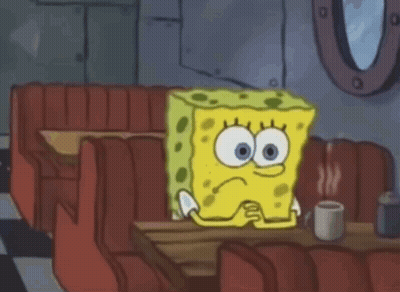 SpongeBob SquarePants At Diner With Coffee GIF