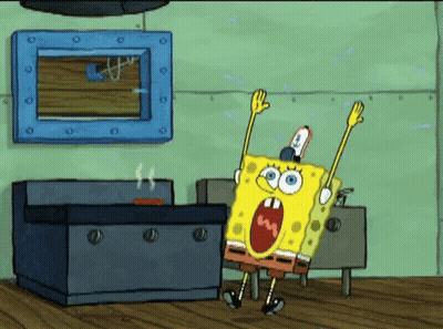 SpongeBob SquarePants At Stove In Kitchen GIF