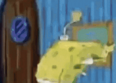 Spongebob Squarepants Beside Door GIF