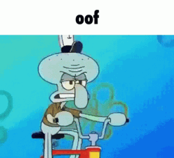 Spongebob Squarepants Bicycle Accident Oof  GIF