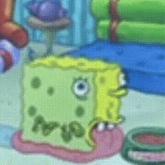 SpongeBob SquarePants Big Eye Cartoon GIF