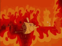Spongebob Squarepants Blowing Brain On Fire  GIF