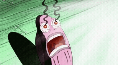 SpongeBob SquarePants Character Screaming GIF