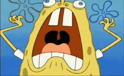 SpongeBob SquarePants Character With Mouth Open GIF