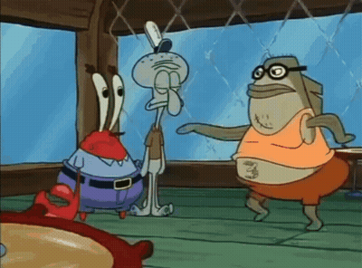 SpongeBob SquarePants Characters Dancing GIF