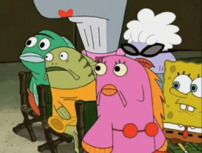 SpongeBob SquarePants Characters Sitting In Chairs GIF