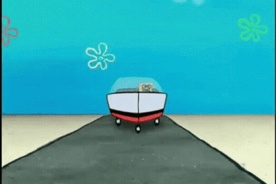 SpongeBob SquarePants Driving Car GIF