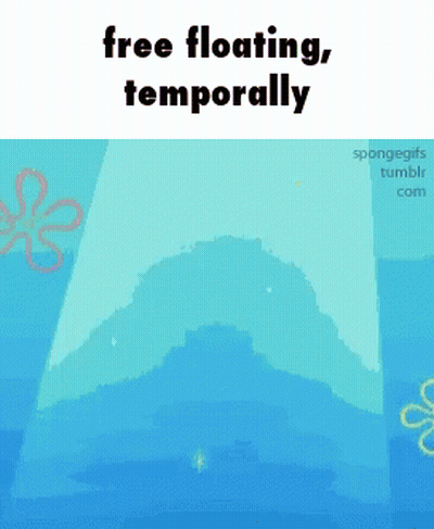 Spongebob Squarepants Free Floating Temporarily GIF