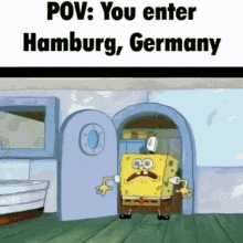 SpongeBob SquarePants Go Crazy Hamburger Everywhere Pov GIF
