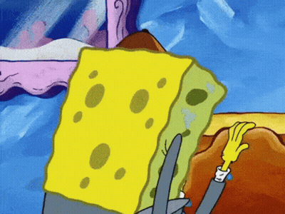 SpongeBob SquarePants Holding Cheese GIF