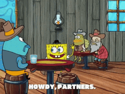 Spongebob Squarepants Howdy Partners GIF