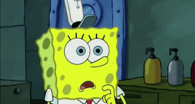 Spongebob Squarepants In Captain Hat And Red Tie GIF