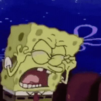Spongebob Squarepants Is Making A Funny Face While Talking On A Phone . GIF
