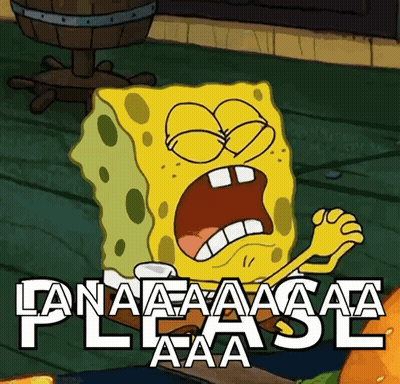 Spongebob Squarepants Is Screaming And Saying Please Aaa GIF