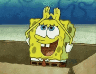 SpongeBob SquarePants Making Peace Sign GIF