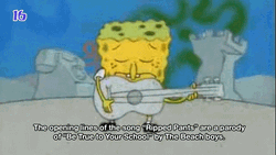 Spongebob Squarepants Ripped Pants Singing GIF