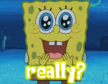 SpongeBob SquarePants Saying Really GIF